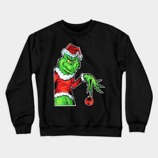 MERRY GRINCHMAS Crewneck Sweatshirt by AMOS_STUDIO